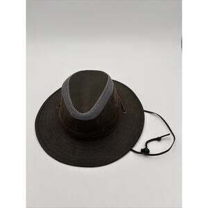 Elysiumland Rancher Safari Hat in Brown/Grey One Size